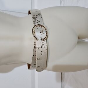 Gold Speckled Cream Belt